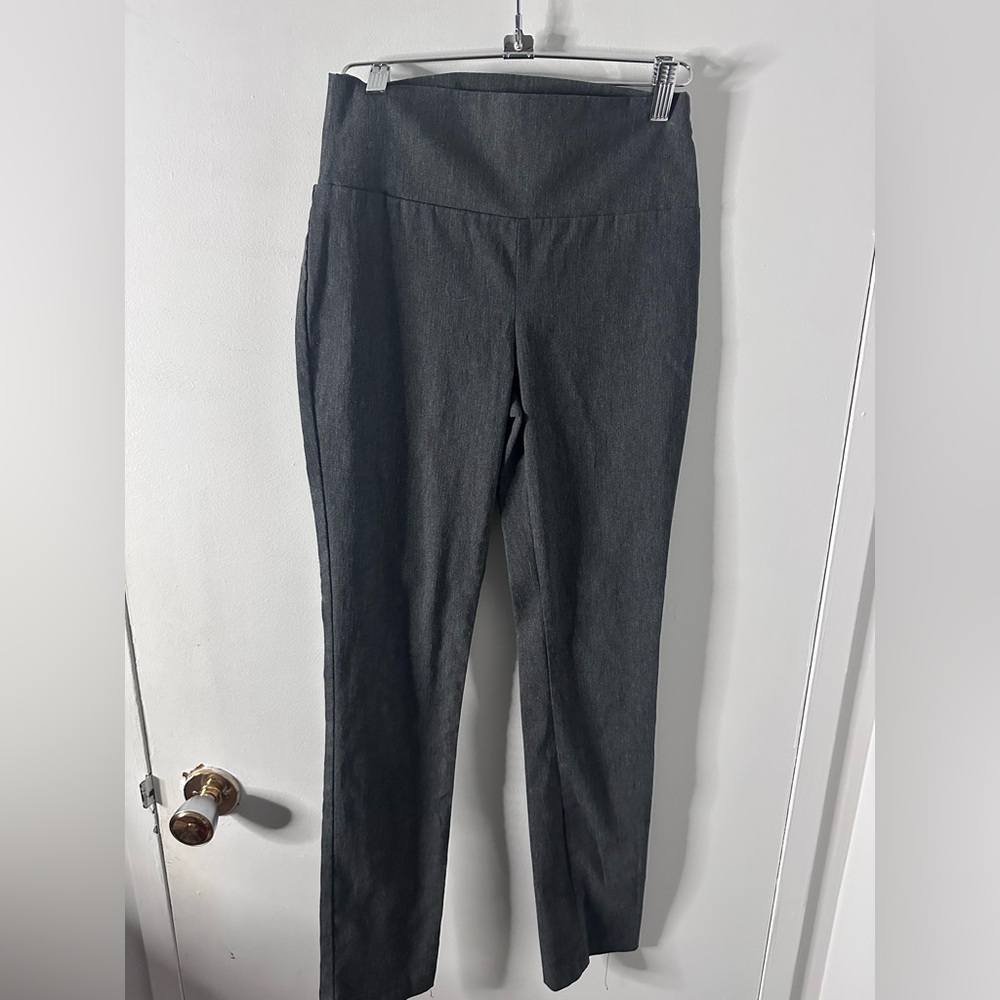 Elegant Women's Charcoal Straight Leg Pants